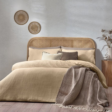 Chunky Waffle Duvet Cover Set - RUTHERFORD & Co