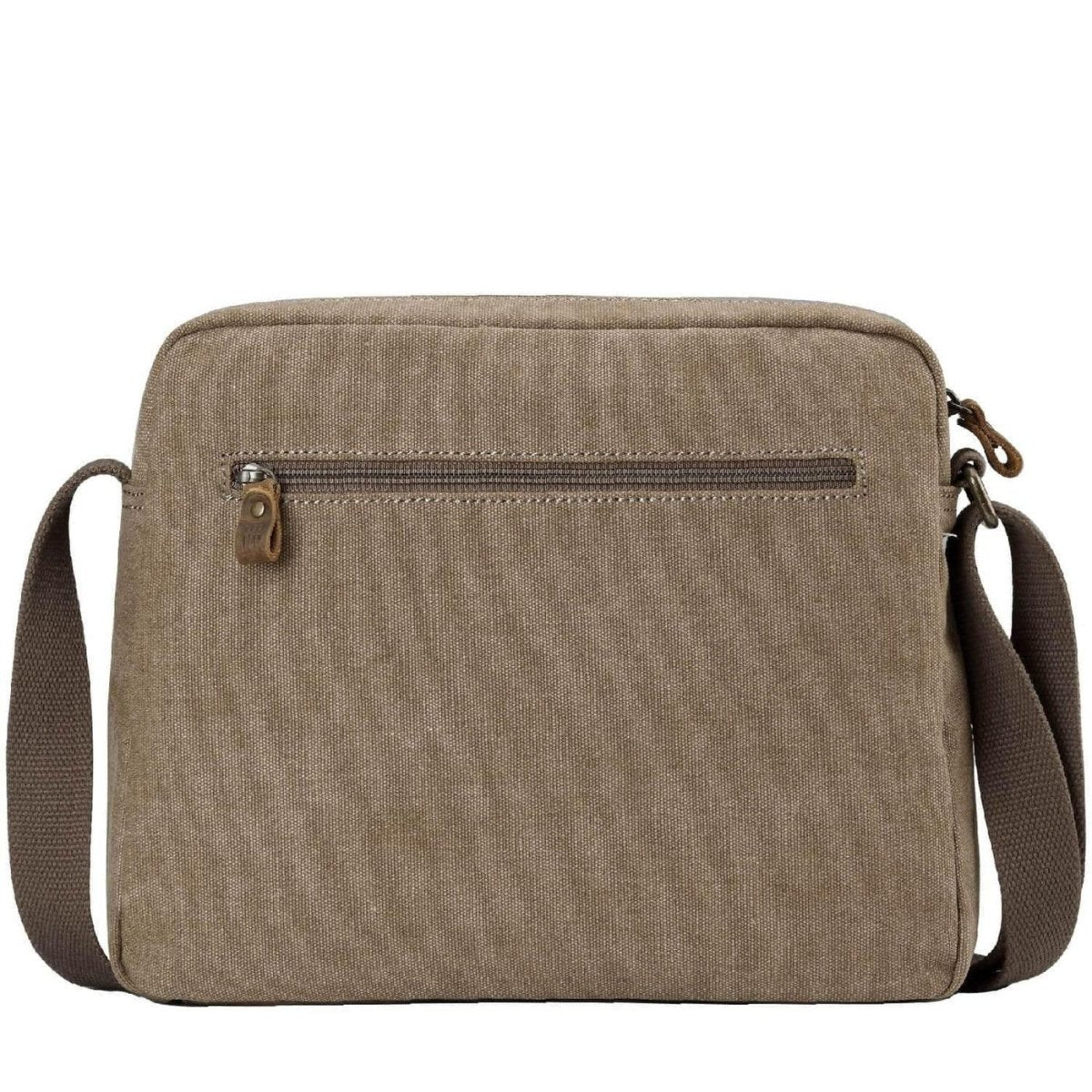 CLASSIC CANVAS ACROSS BODY BAG - TRP0234 - BROWN - RUTHERFORD & Co