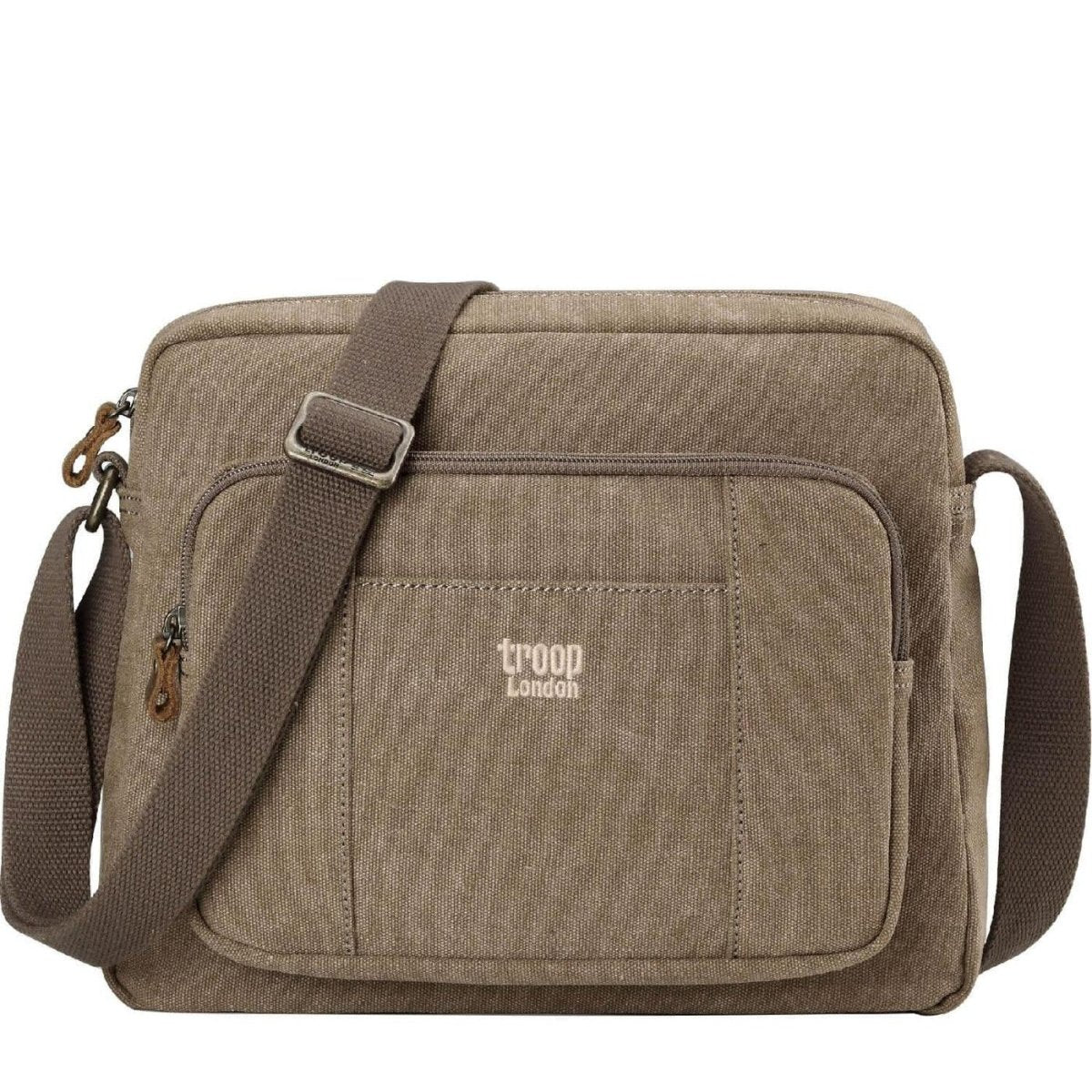 CLASSIC CANVAS ACROSS BODY BAG - TRP0234 - BROWN - RUTHERFORD & Co