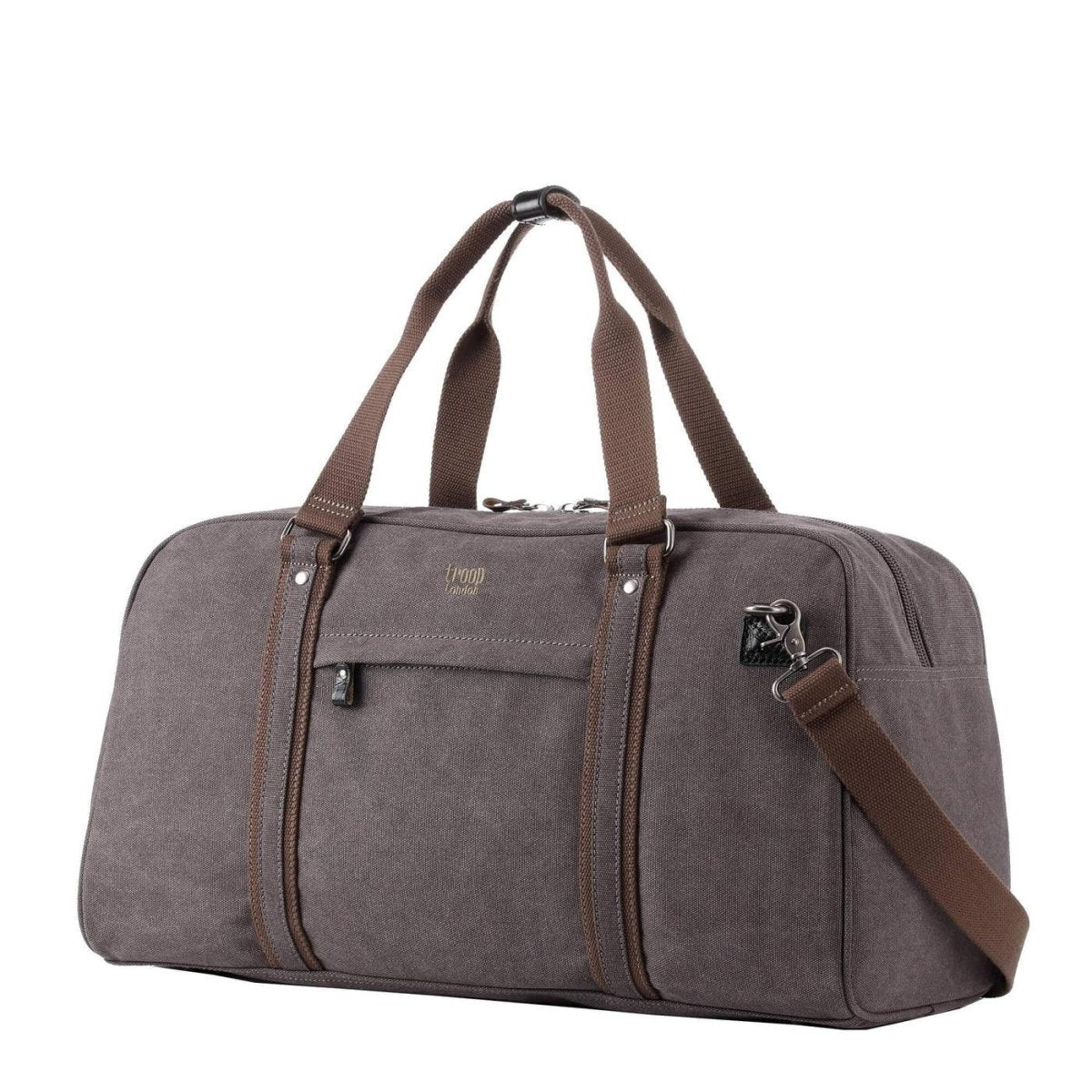 CLASSIC CANVAS TRAVEL DUFFEL BAG - LARGE HOLDALL - BLACK - RUTHERFORD & Co