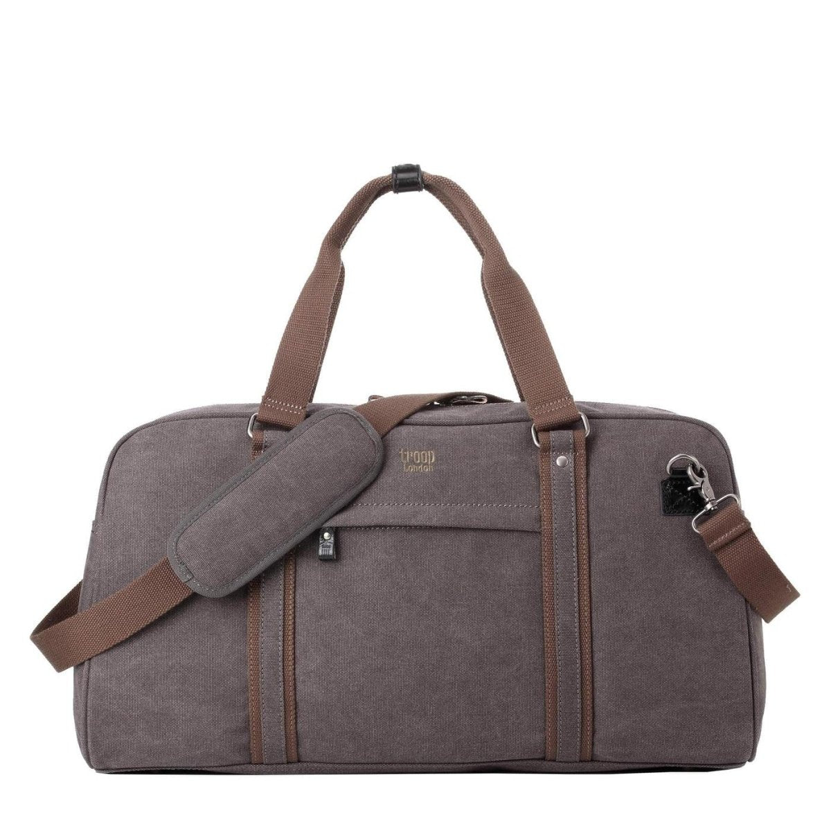 CLASSIC CANVAS TRAVEL DUFFEL BAG - LARGE HOLDALL - BLACK - RUTHERFORD & Co