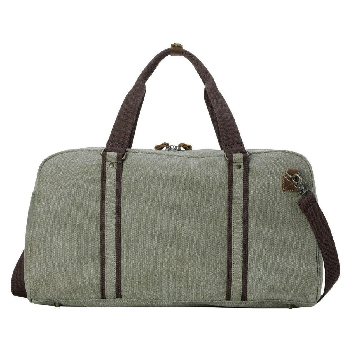 CLASSIC CANVAS TRAVEL DUFFEL BAG - LARGE HOLDALL - KHAKI - RUTHERFORD & Co