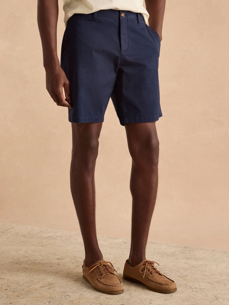 Classic Fit Navy Chino Shorts - RUTHERFORD & Co
