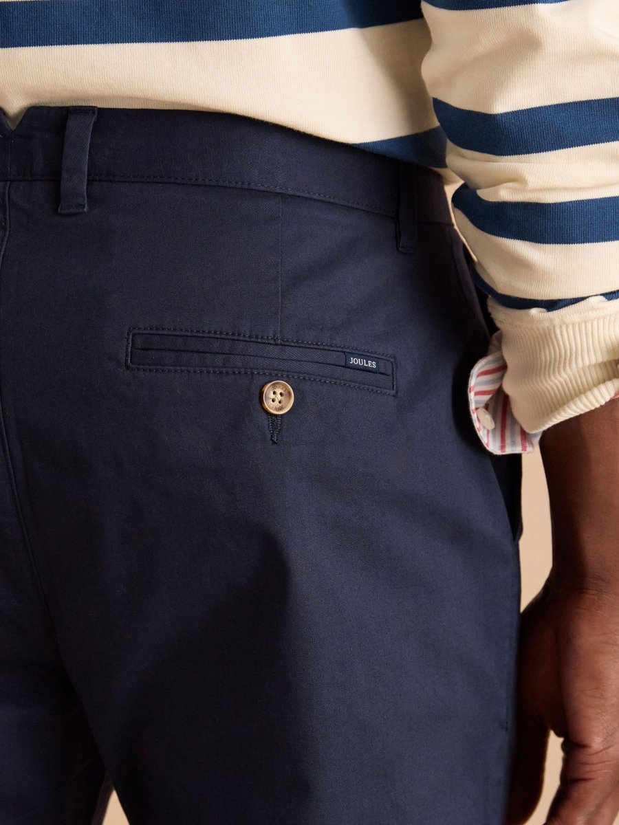 Classic Fit Navy Chino Trousers - RUTHERFORD & Co