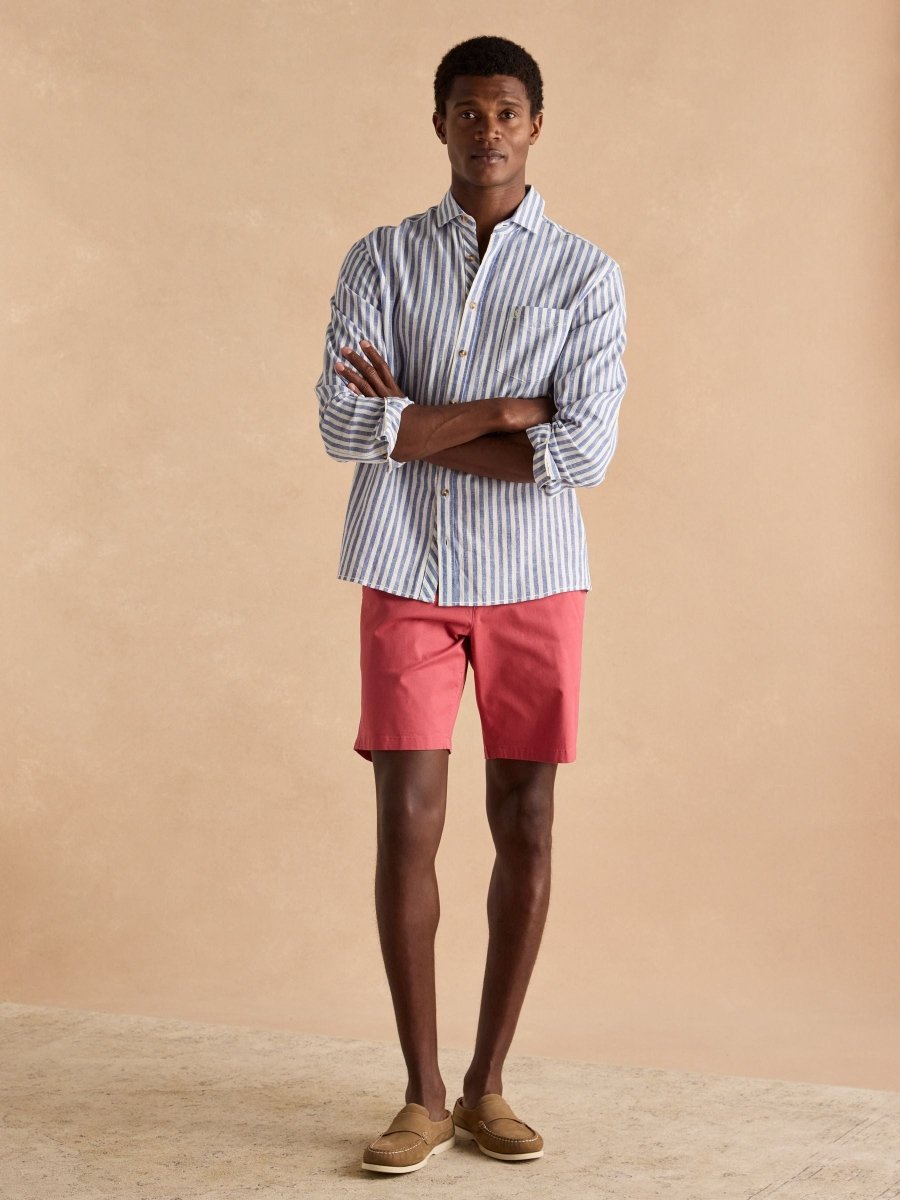 Classic Fit Rose Pink Chino Shorts - RUTHERFORD & Co