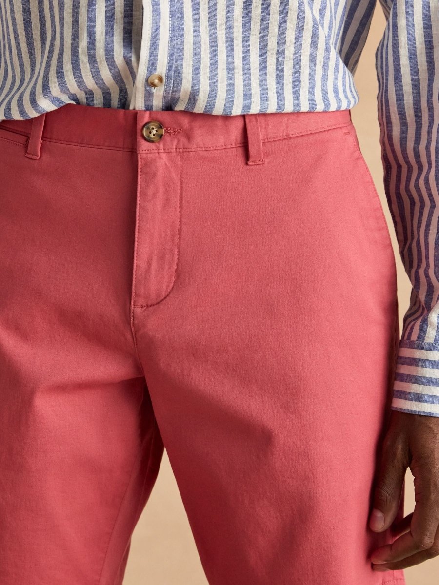 Classic Fit Rose Pink Chino Shorts - RUTHERFORD & Co