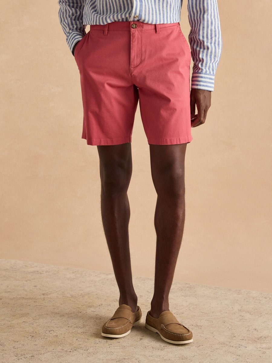 Classic Fit Rose Pink Chino Shorts - RUTHERFORD & Co