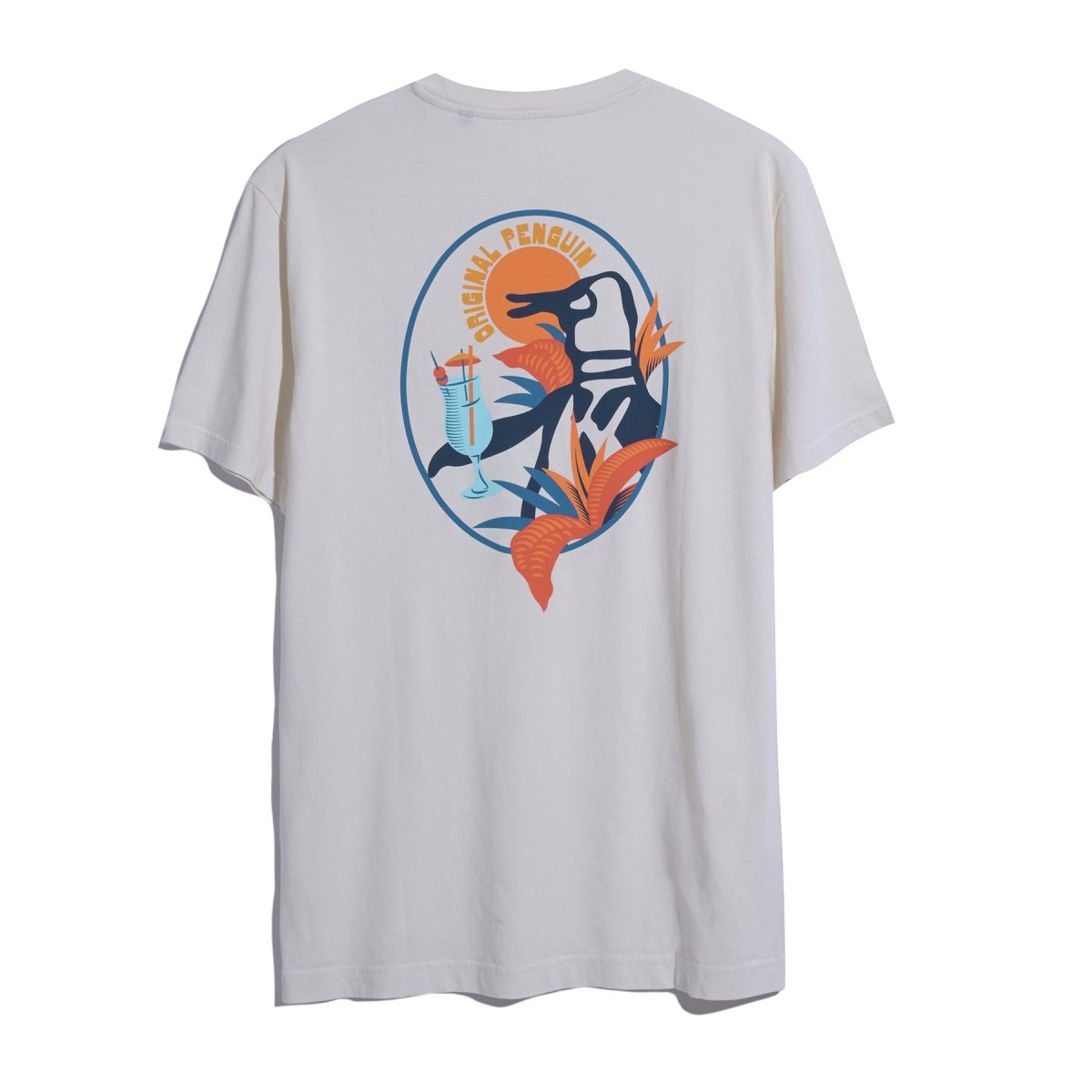 Cocktail Pete Graphic T-Shirt In Birch - RUTHERFORD & Co