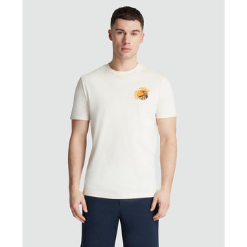 Cocktail Pete Graphic T-Shirt In Birch - RUTHERFORD & Co