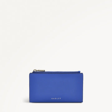COIN STREET/YVES BLUE/MEDIUM ZIPTOP PURSE - RUTHERFORD & Co