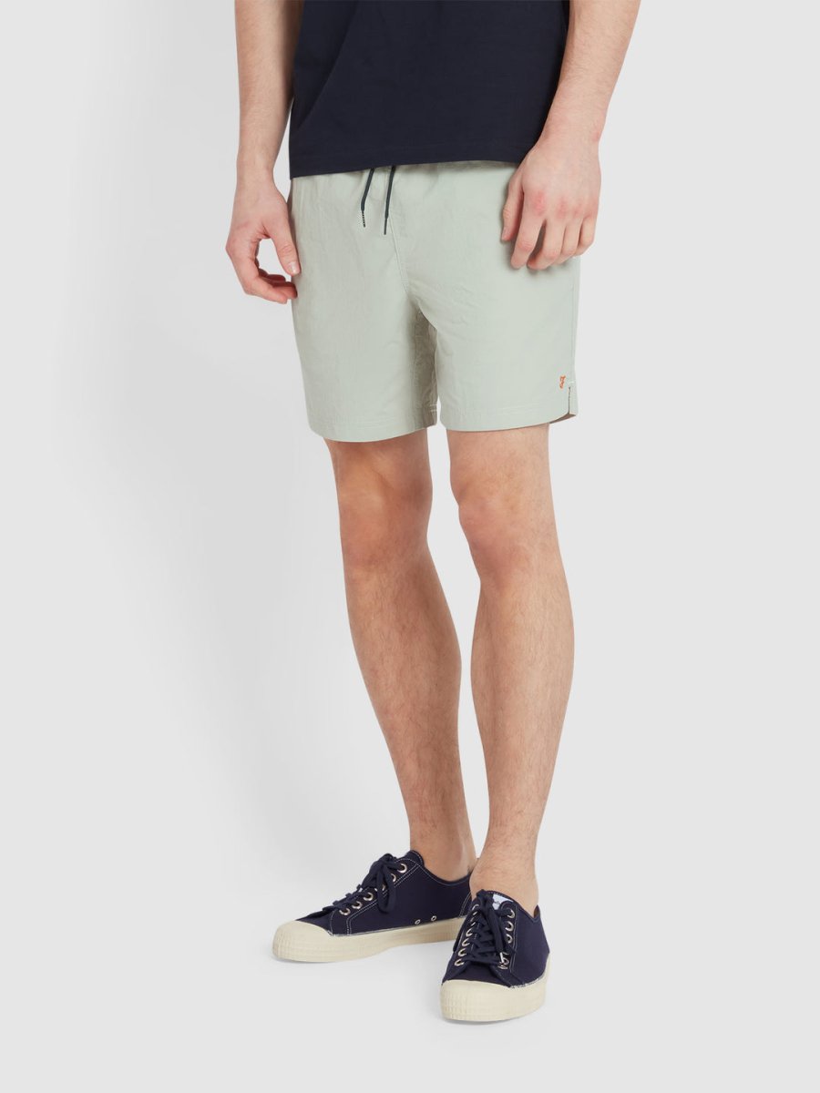 Colbert Swim Shorts In Grove Green - RUTHERFORD & Co