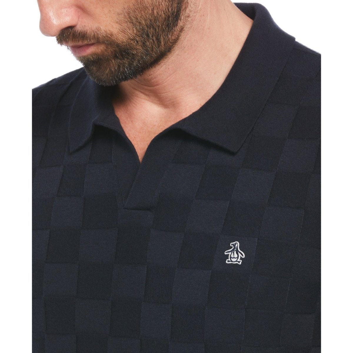 Cotton Jaquard Polo Shirt - RUTHERFORD & Co