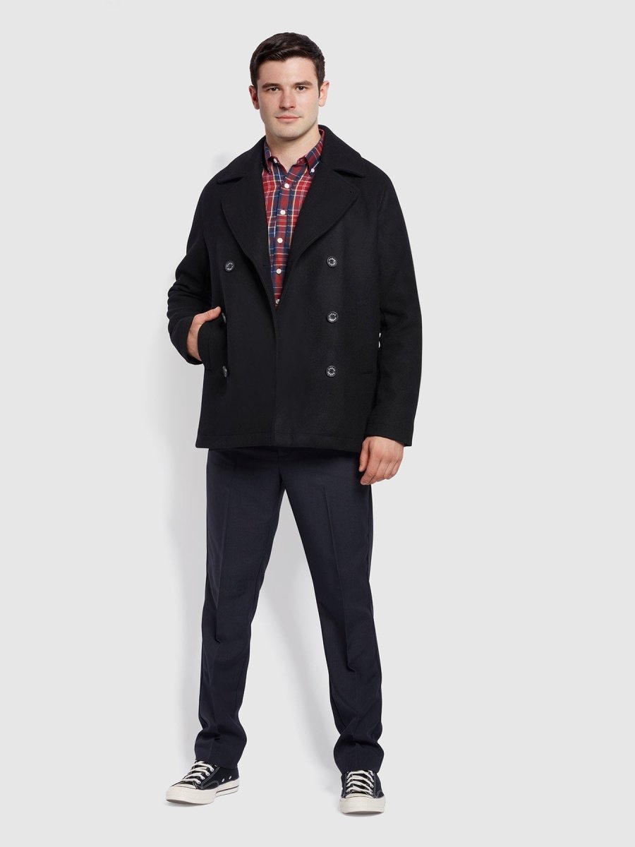 Cowie Regular Fit Classic Coat - RUTHERFORD & Co