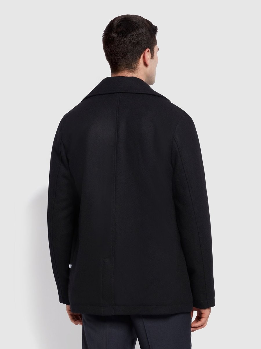 Cowie Regular Fit Classic Coat - RUTHERFORD & Co