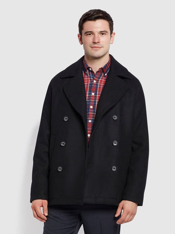 Cowie Regular Fit Classic Coat - RUTHERFORD & Co