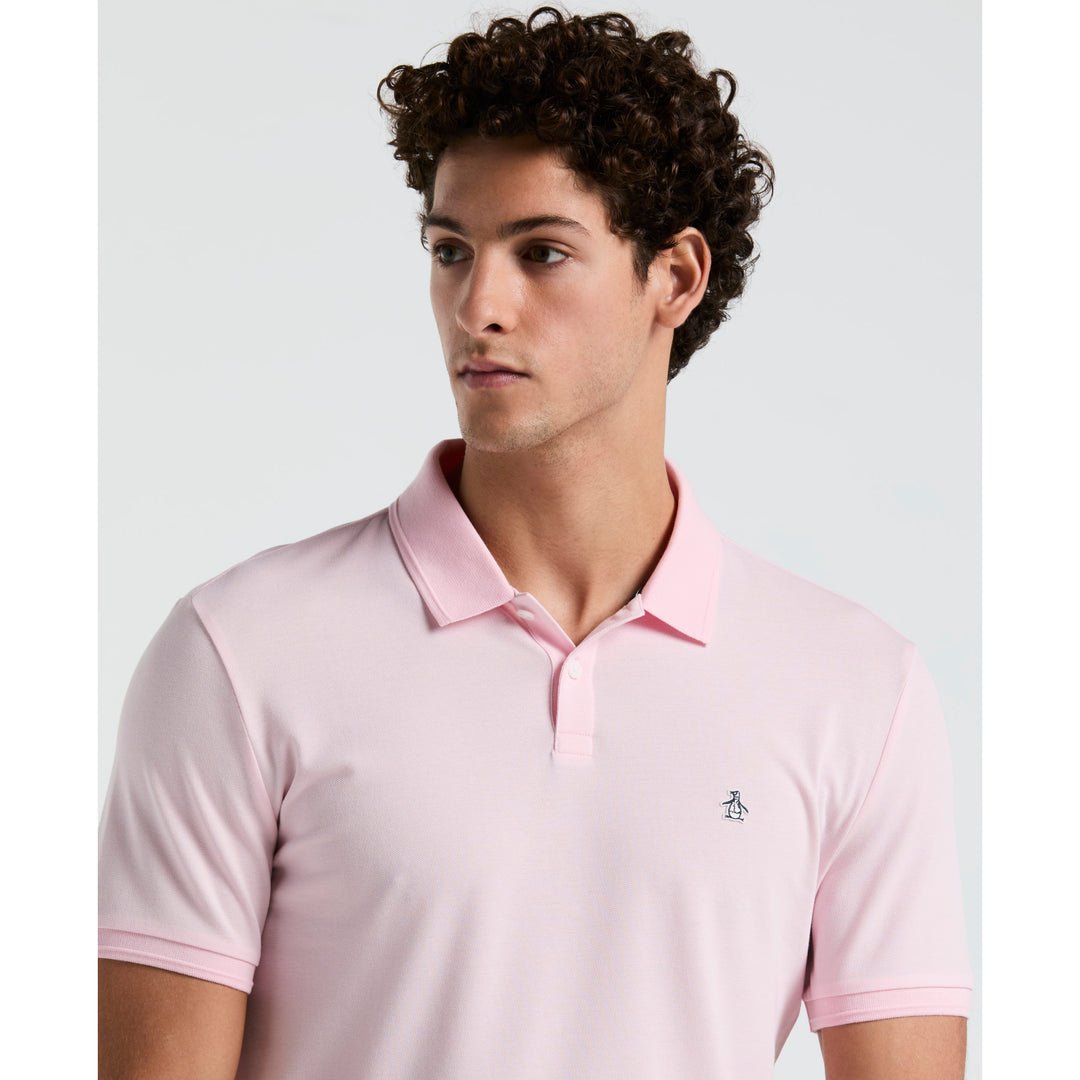 Daddy Pique Polo Shirt In Parfait Pink - RUTHERFORD & Co