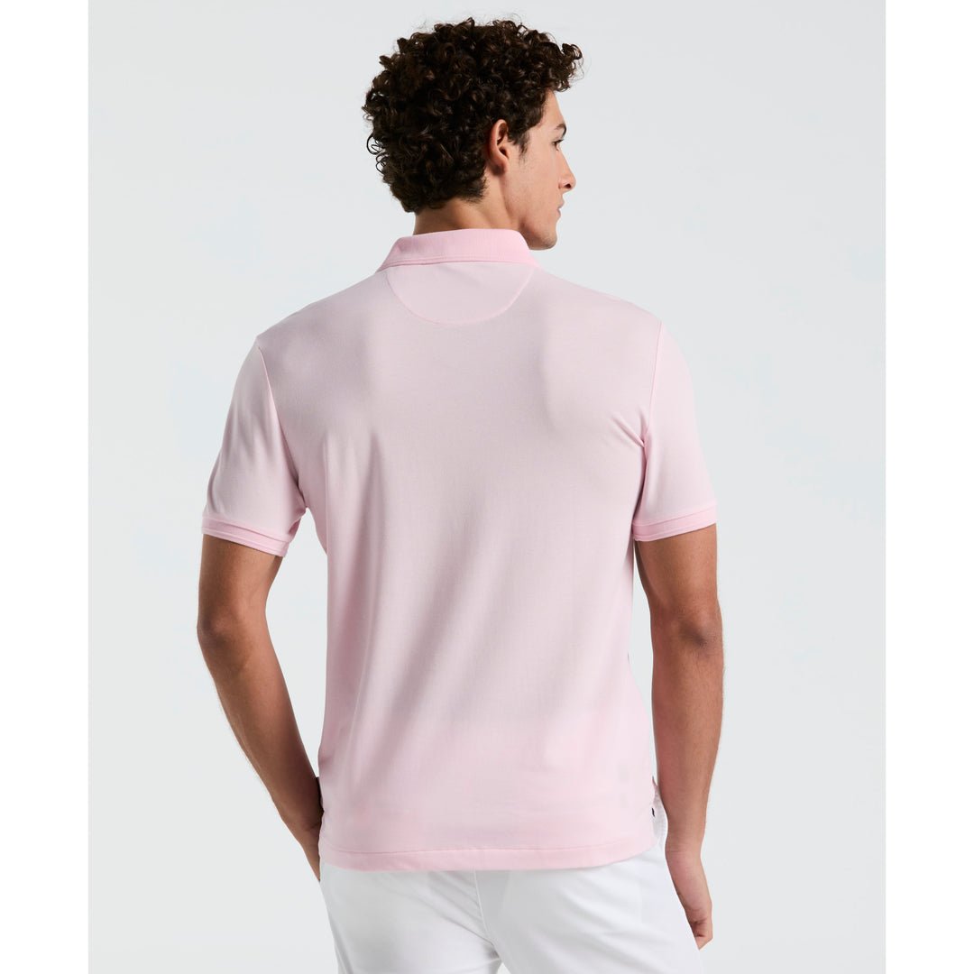 Daddy Pique Polo Shirt In Parfait Pink - RUTHERFORD & Co