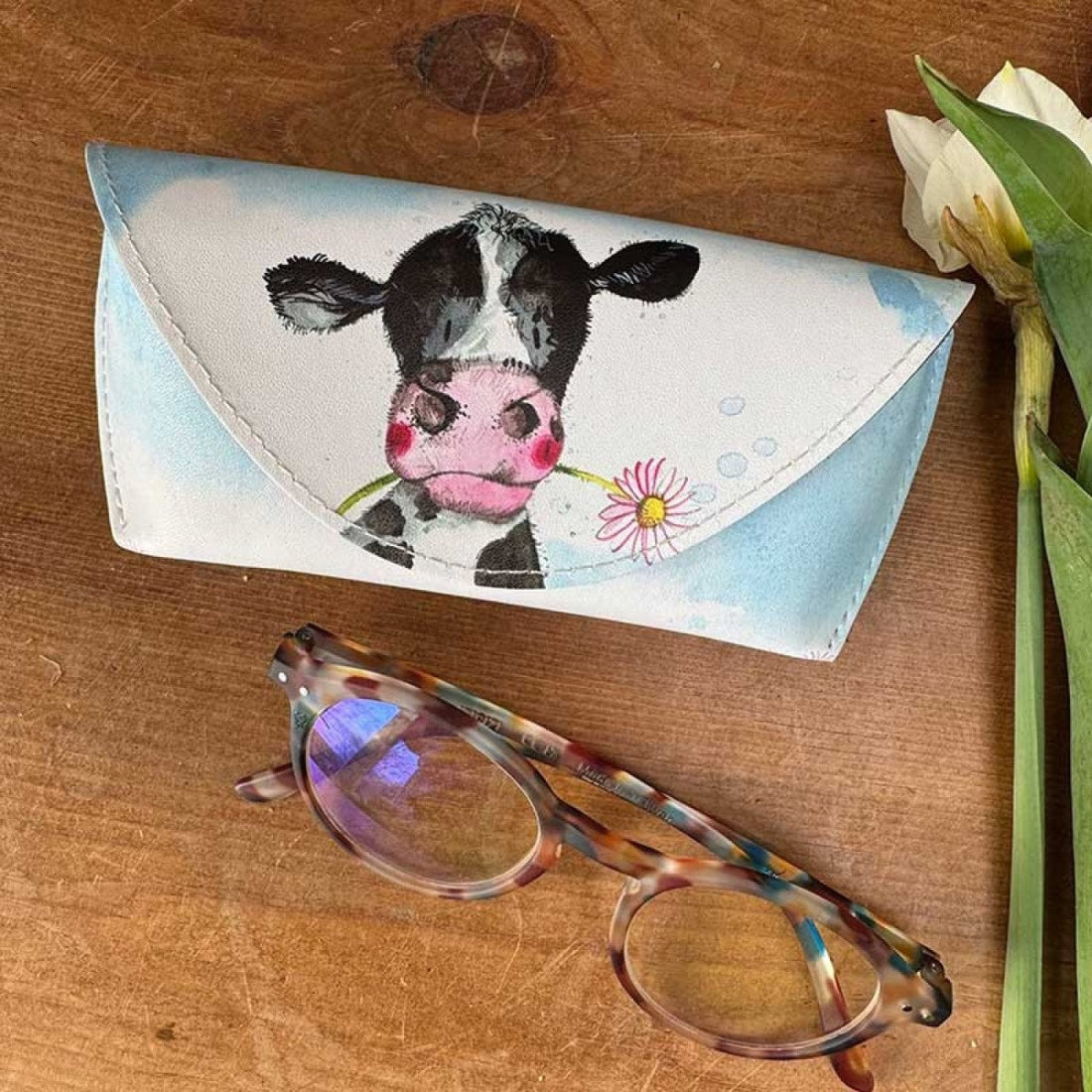Dairy Cow Spectacle Case - RUTHERFORD & Co