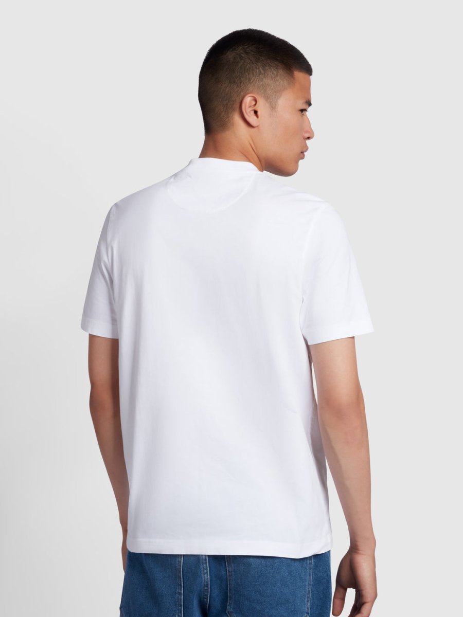 Danny Regular Fit Organic Cotton T-Shirt In White - RUTHERFORD & Co