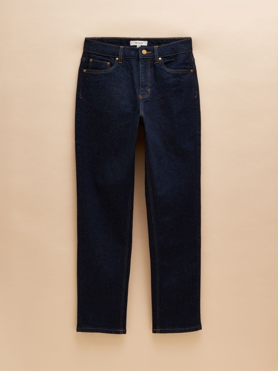 Denim Straight Fit Mid Rise Jeans - RUTHERFORD & Co