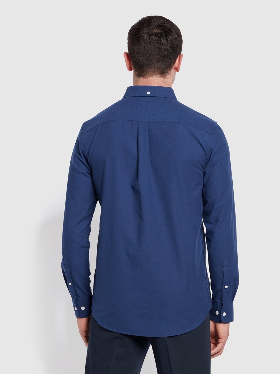 Drayton Modern Fit Long Sleeve Oxford Shirt - RUTHERFORD & Co