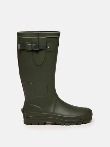 Eckland Green Tall Neoprene Lined Wellies - RUTHERFORD & Co