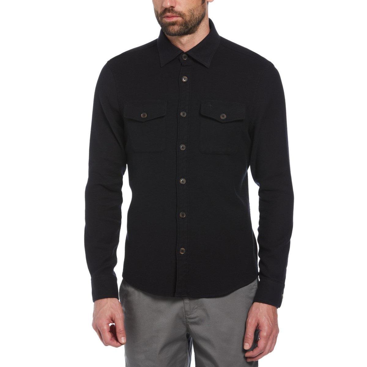 Ecovero™ Blend Loop Back Overshirt - RUTHERFORD & Co