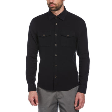 Ecovero™ Blend Loop Back Overshirt - RUTHERFORD & Co
