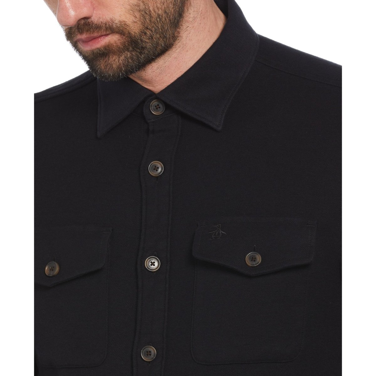 Ecovero™ Blend Loop Back Overshirt - RUTHERFORD & Co