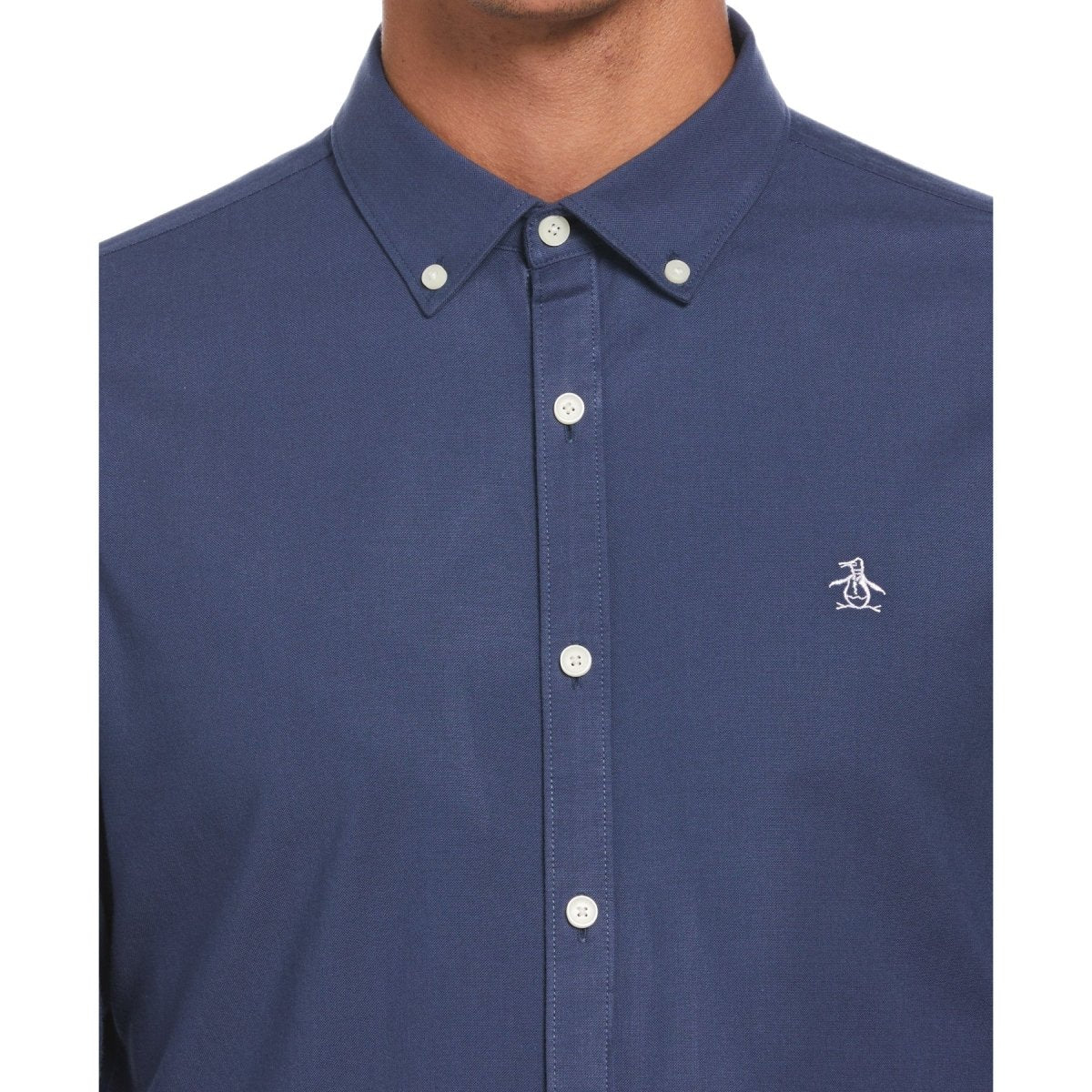 Ecovero Oxford Stretch Long Sleeve Shirt - RUTHERFORD & Co