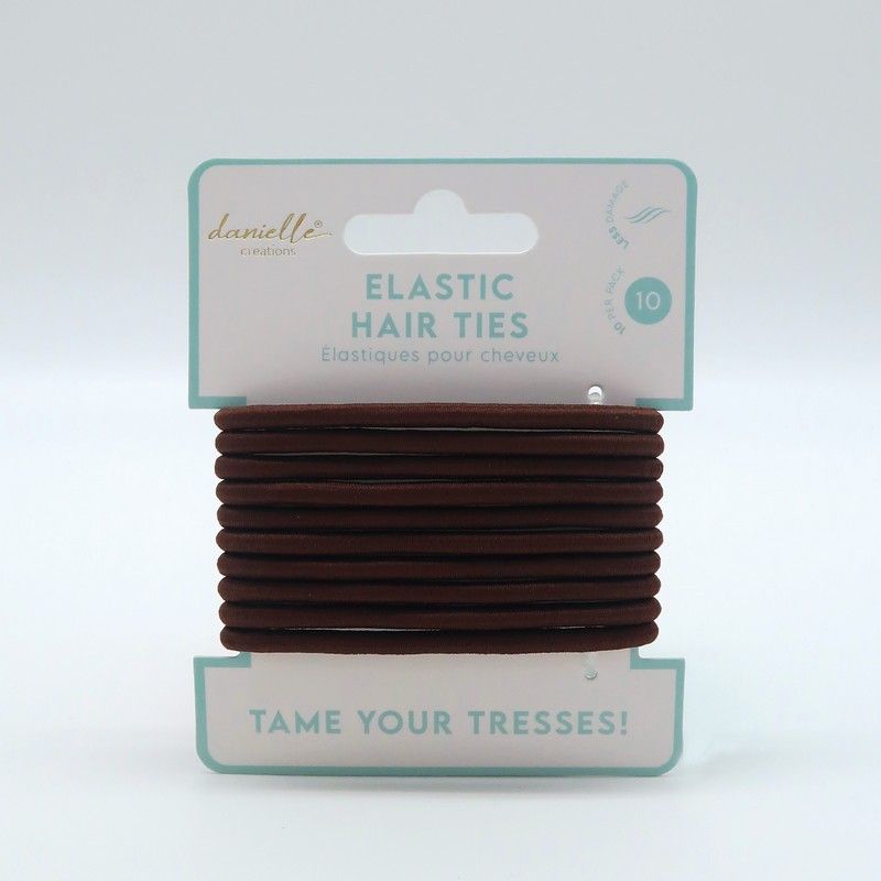 Elastic Hair Ties - Brown - RUTHERFORD & Co