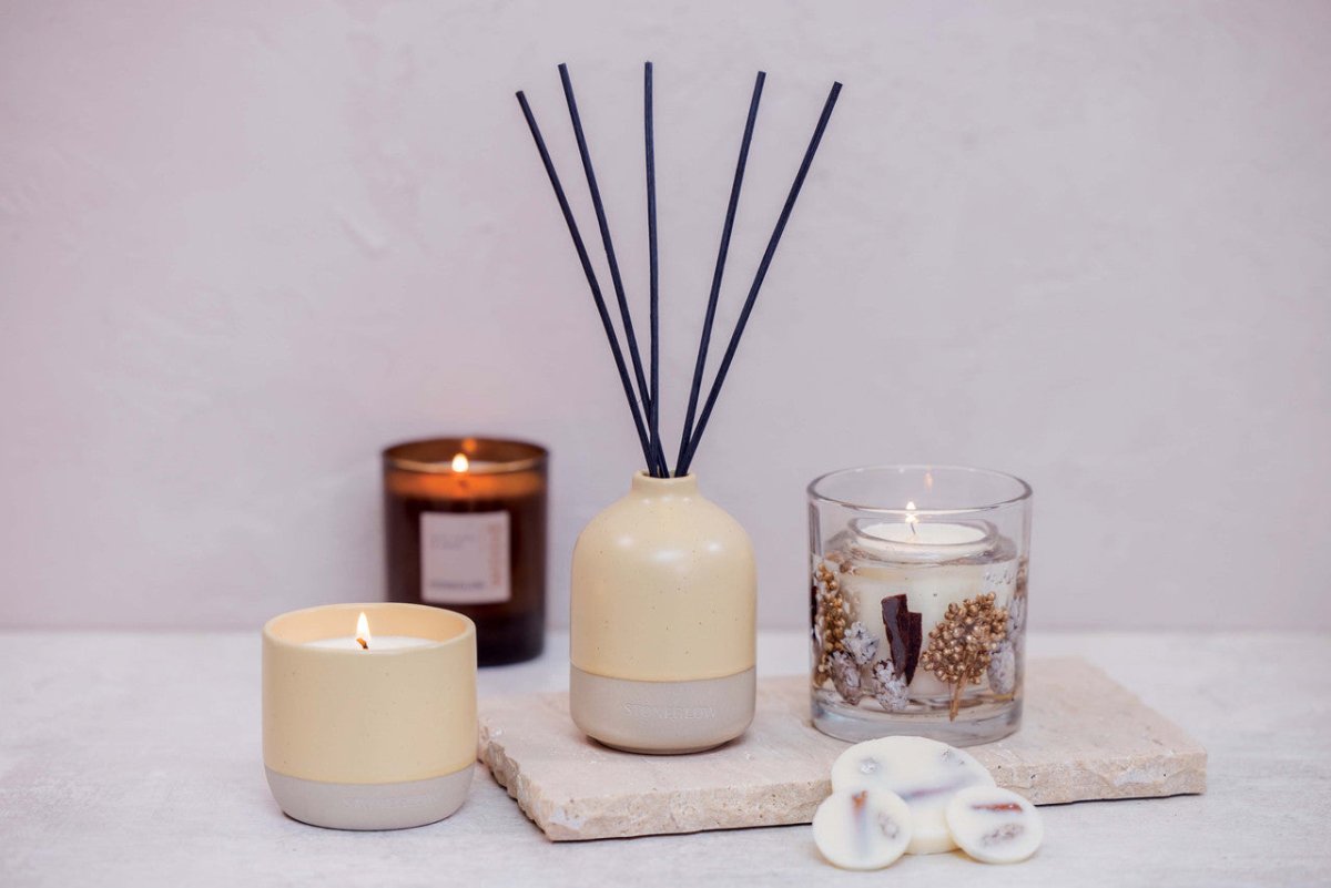 Elements - Wood - Beige Ceramic Diffuser Pot - RUTHERFORD & Co