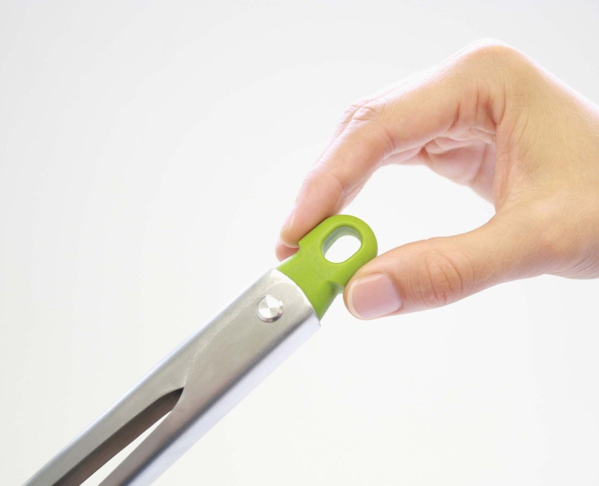 Elevate™ Grey Silicone Steel Tongs - RUTHERFORD & Co