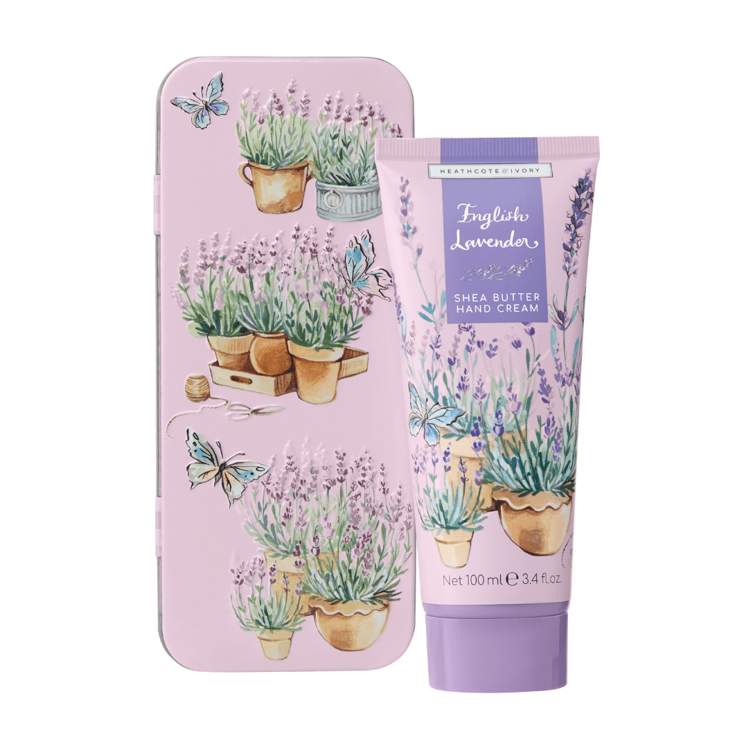 English Lavender Hand Cream in Tin, 100ml - RUTHERFORD & Co