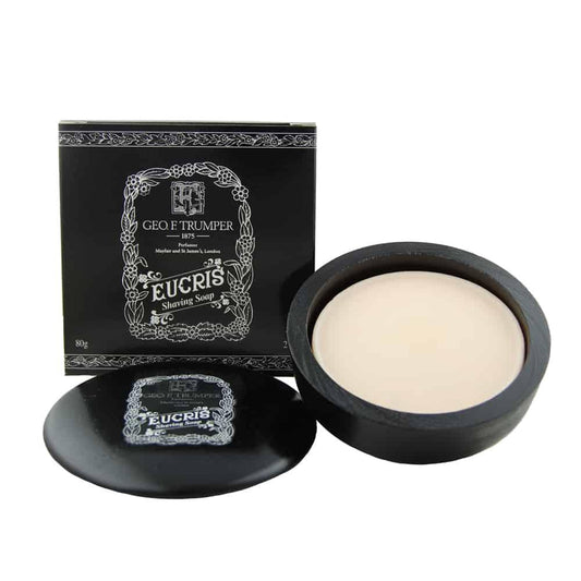 Eucris Hard Shaving Soap - 80g Wooden Bowl - RUTHERFORD & Co
