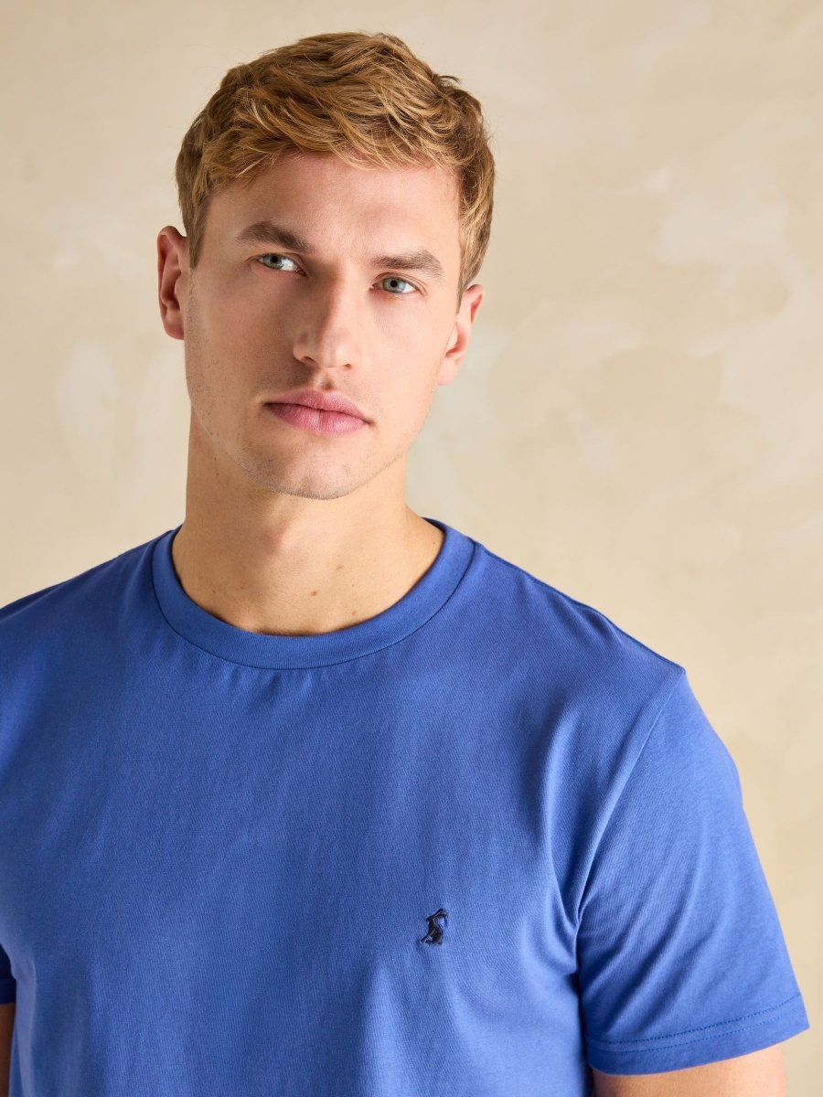 Everyday Dark Blue Crew Neck T-Shirt - RUTHERFORD & Co