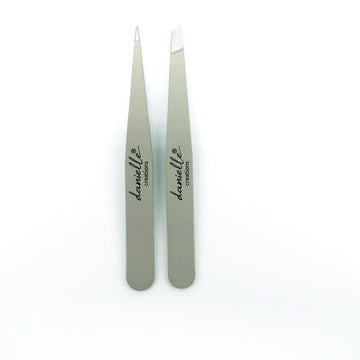 Eyebrow Tweezer Set Duo Hair Pluck Removal For Brows - RUTHERFORD & Co