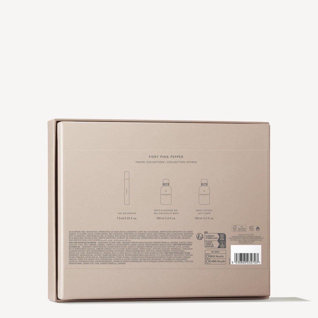 Fiery Pink Pepper Travel Gift Set - RUTHERFORD & Co