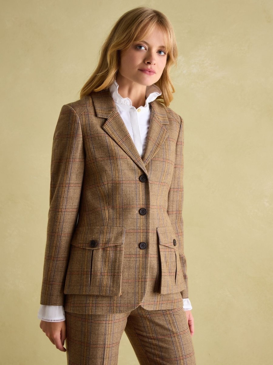 Foxley Check Tweed Suit Blazer – RUTHERFORD Co - Main Image