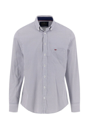 Geometric Print, Button Down Shirt - RUTHERFORD & Co