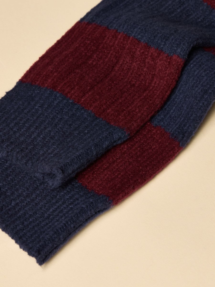 Gibson Berry/Navy Cosy Socks - RUTHERFORD & Co