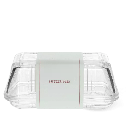 Glass butter dish - RUTHERFORD & Co