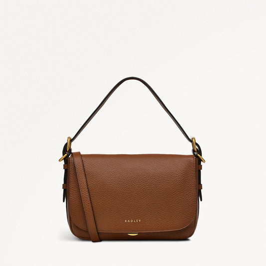 GRAFTON STREET - SADDLE - SMALL FLAPOVER CROSSBODY