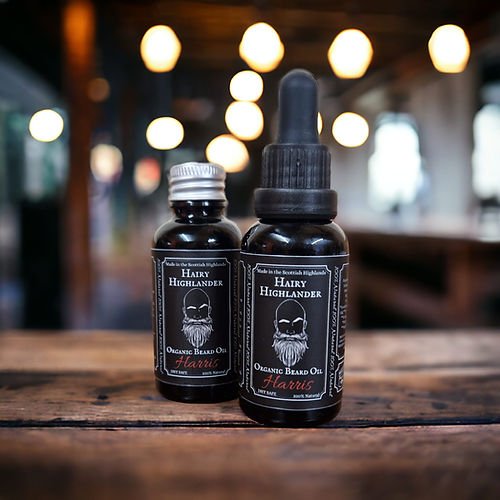 Harris: Patchouli & Lemongrass Organic & Natural Beard Oil - RUTHERFORD & Co