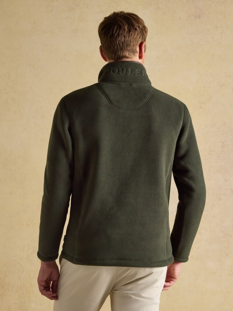 Heritage Fleece Dark Green Quarter Zip - RUTHERFORD & Co