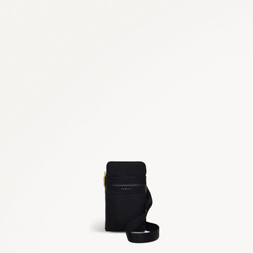 HOLLAND PARK/BLACK/MEDIUM ZIP AROUND PHONE CROSSBODY - RUTHERFORD & Co