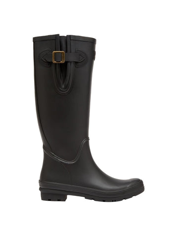 Houghton Black Adjustable Tall Wellies - RUTHERFORD & Co