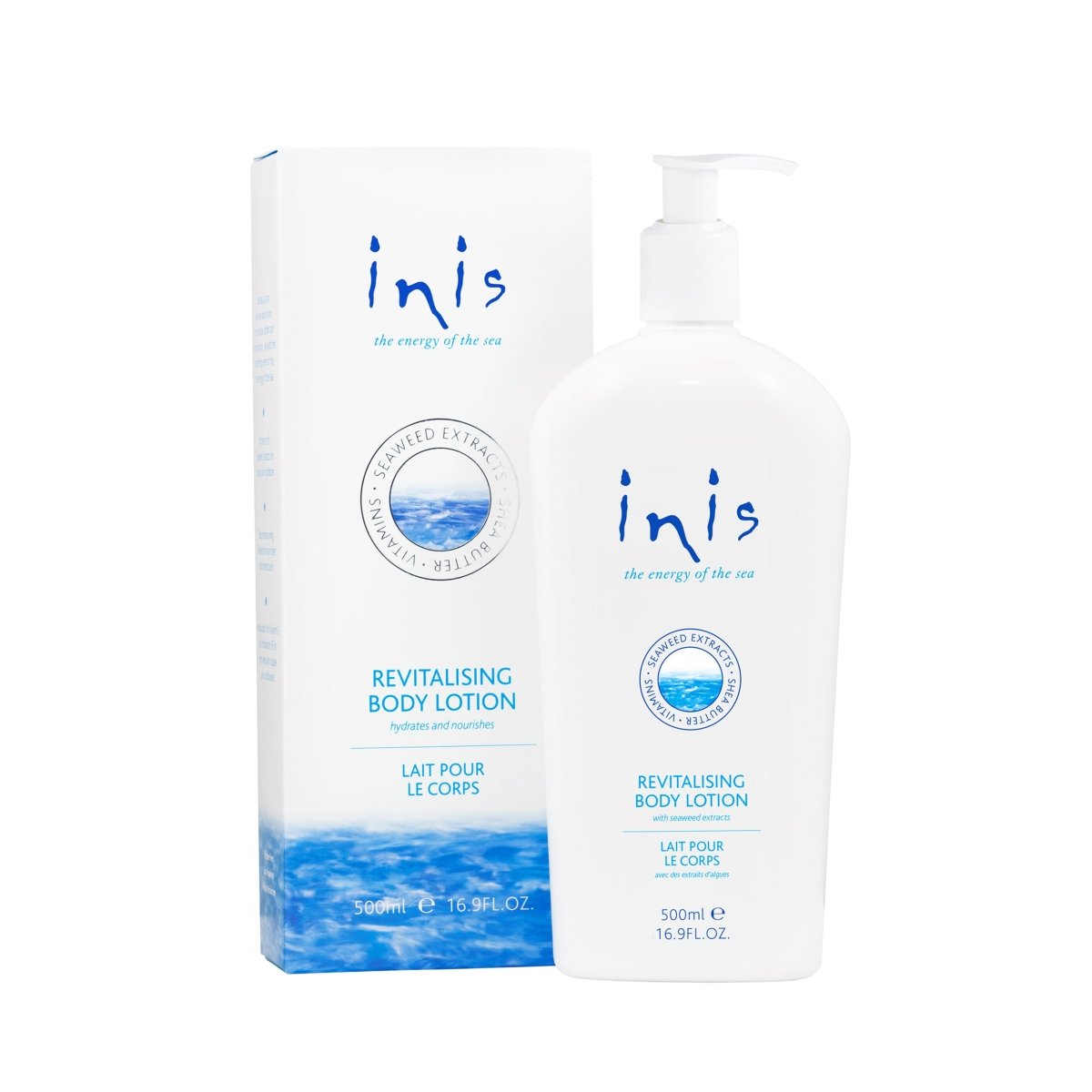 Inis Revitalising Body Lotion Large Pump Bottle 500ml - RUTHERFORD & Co