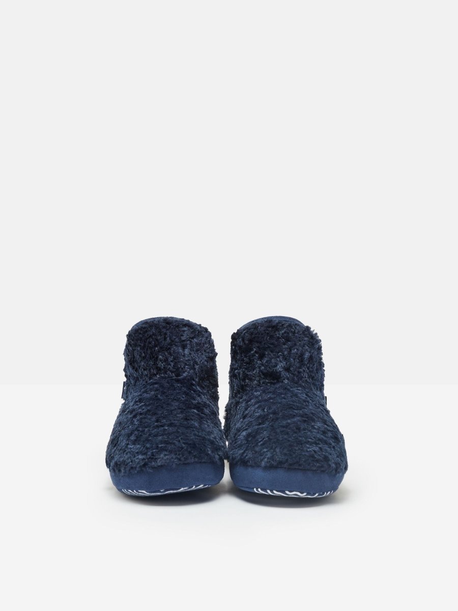 Jnr Cabin Navy Slipper Boots - RUTHERFORD & Co