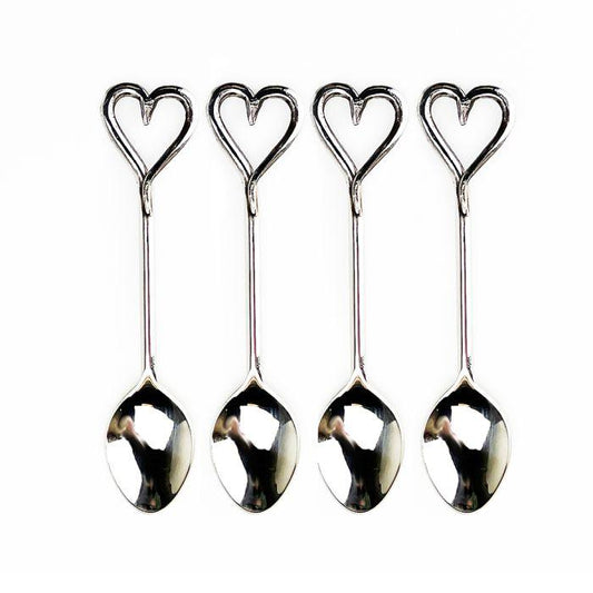 4 SPOONS - LOVE HEART - RUTHERFORD & Co
